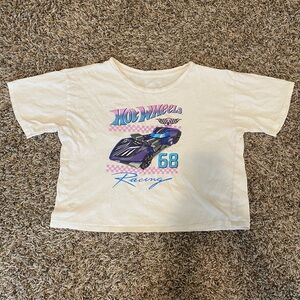 Hot Wheels boxy crop graphic T shirt
